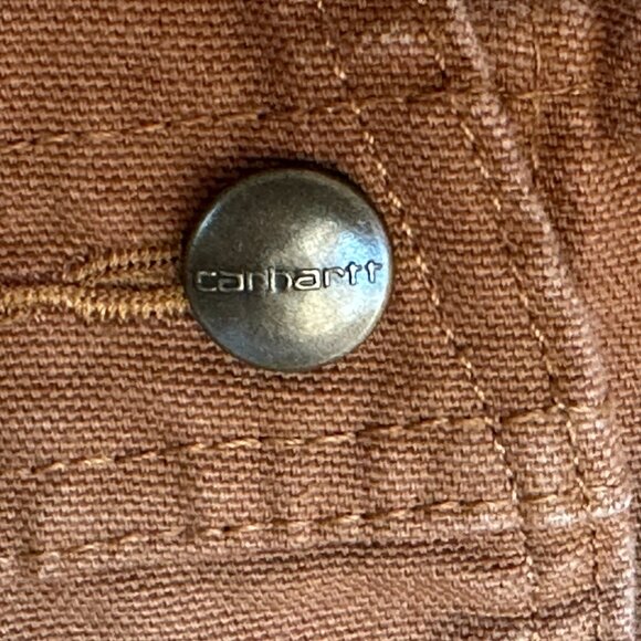 Carhartt Bib Overalls 100% Cotton Duck Canvas Brown 24 Mo - Picture 6 of 10